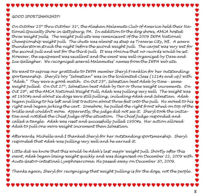 IWPA February 2010 newsletter article
